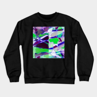 Purple, green and white II Crewneck Sweatshirt